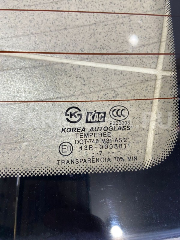 Заднее стекло (лобовое) Hyundai Accent G4EC Hyundai Accent оригинальный номер 43R000381