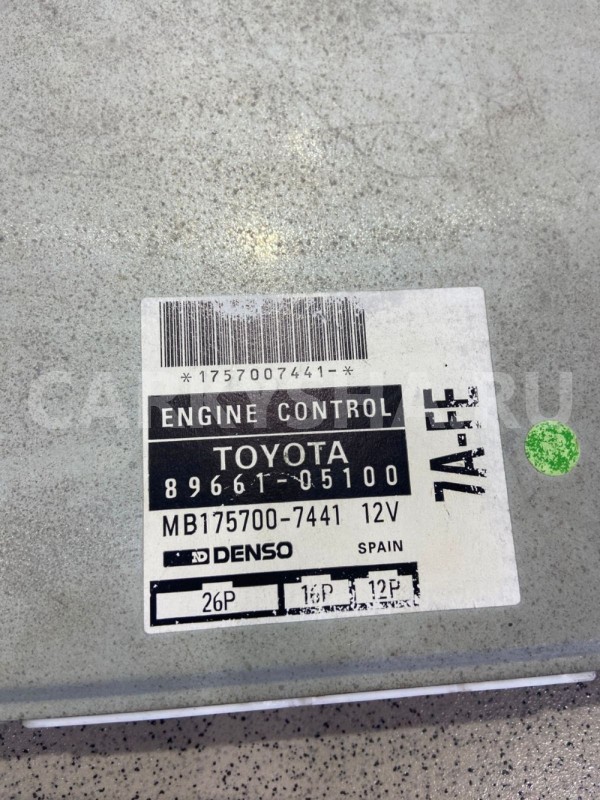 Блок управления двс(эбу) Toyota Carina E 1996 г 7A Toyota Carina оригинальный номер 8966105100
