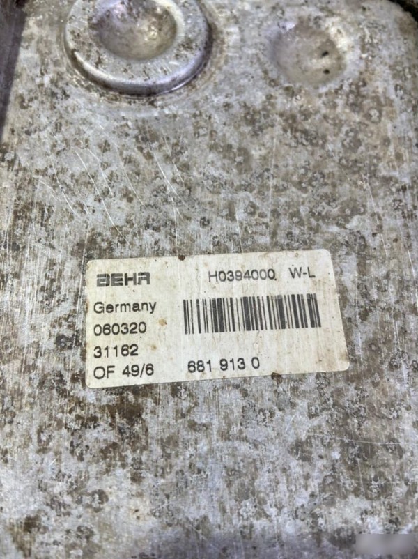 Маслоохладитель Porsche Cayenne 1 Porsche Cayenne оригинальный номер H0394000